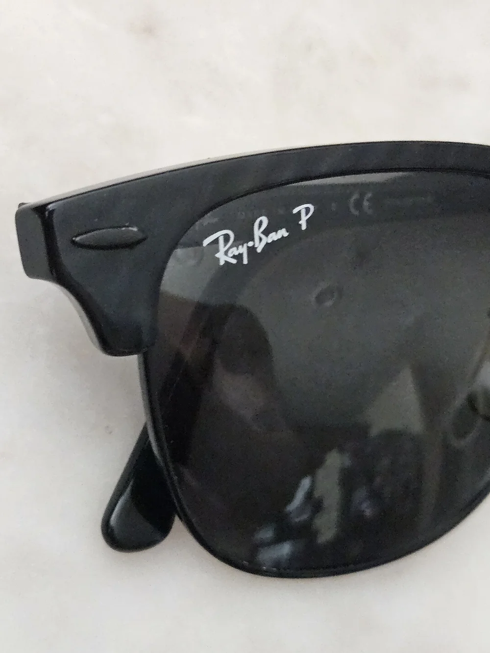 Ray-Ban Polarized Clubmaster Sunglasses in Black